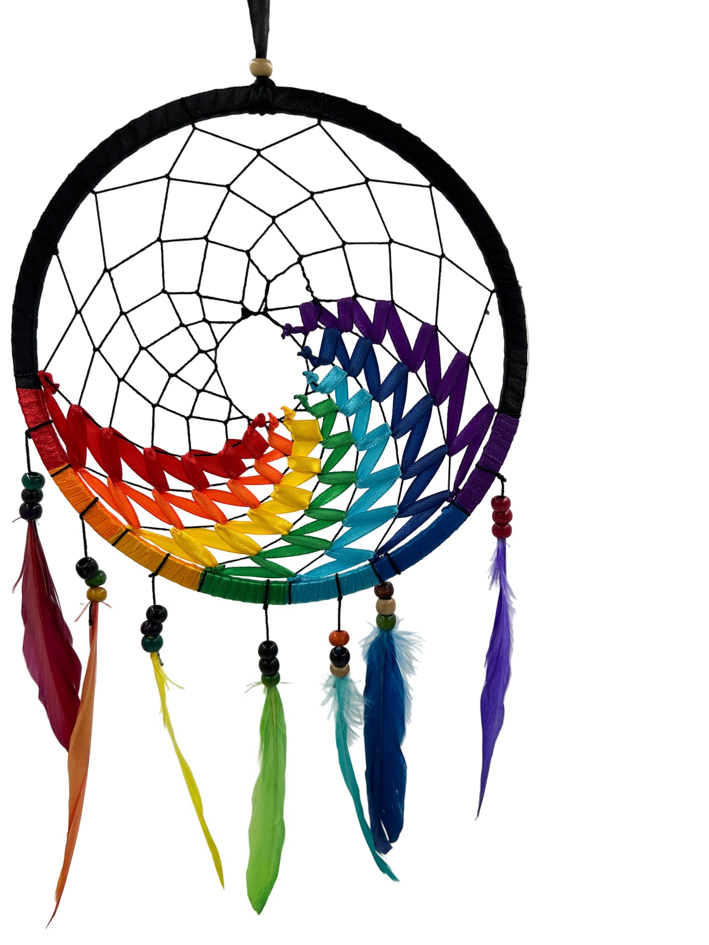 Rainbow Ribbon Dream Catchers