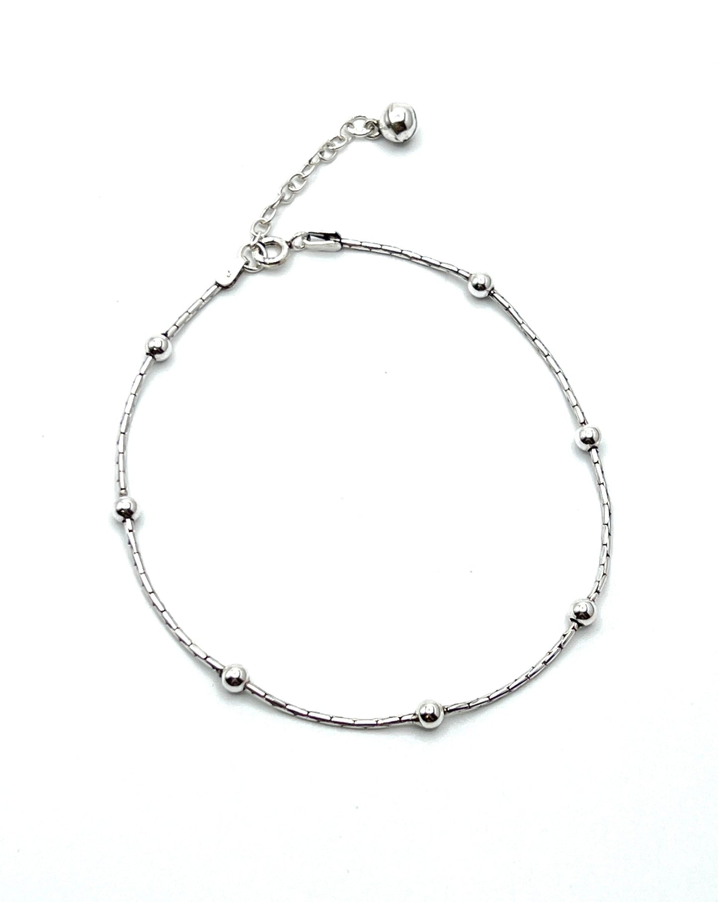 Sterling Silver Thai Ball Chain Anklets