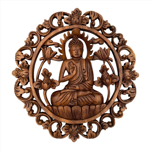 Buddha Mandala Panel Carving