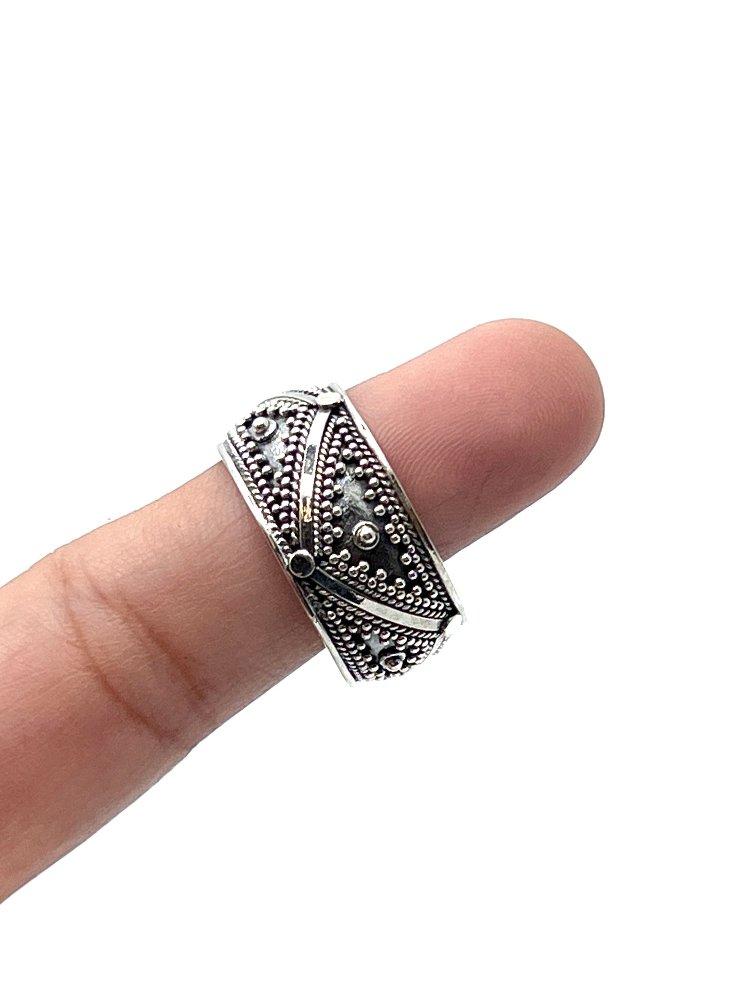 Sterling Silver Bali Band Rings
