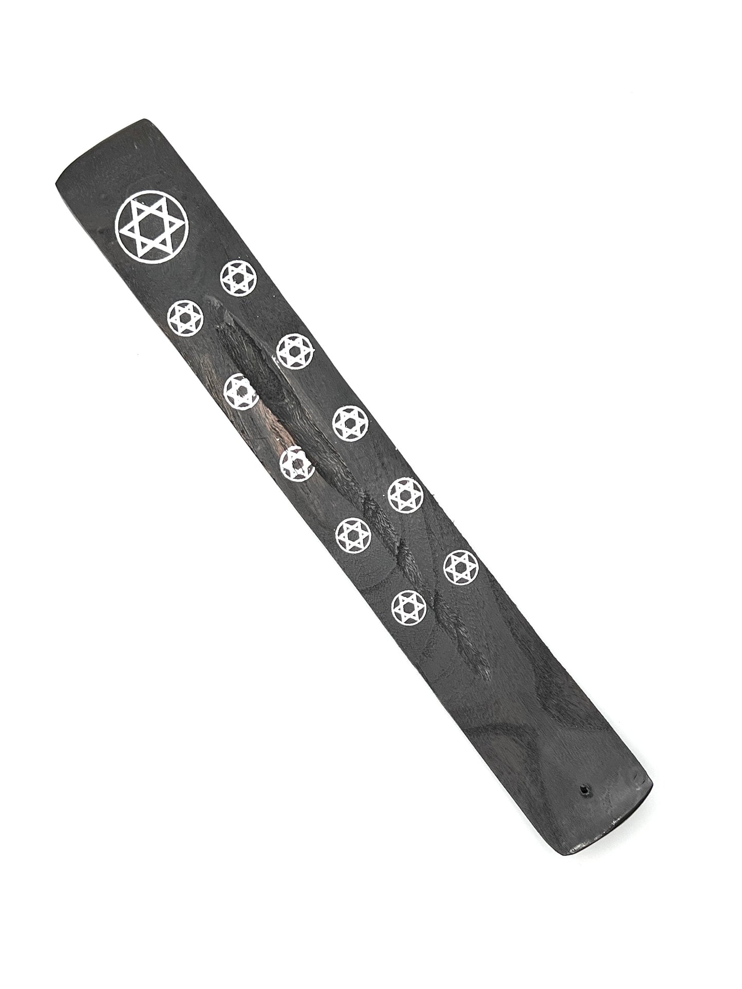 Block Printed Incense Burner | Black