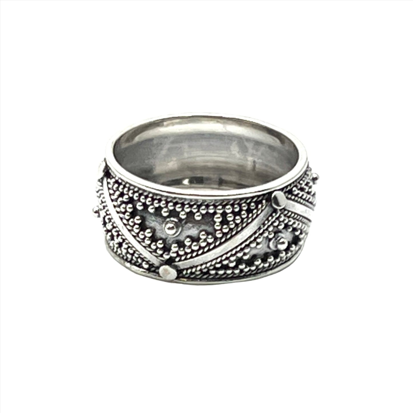 Sterling Silver Bali Band Rings