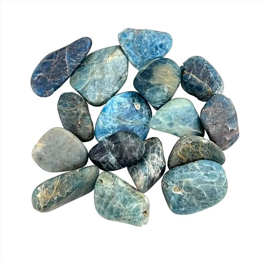 Blue Apatite Tumbles