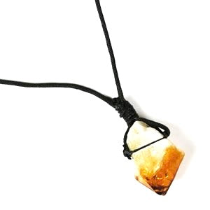 Citrine Point Raw Stone Necklace