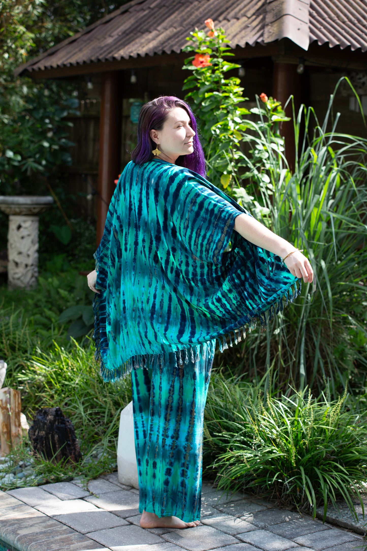 Tie Dyed Frill Jacket