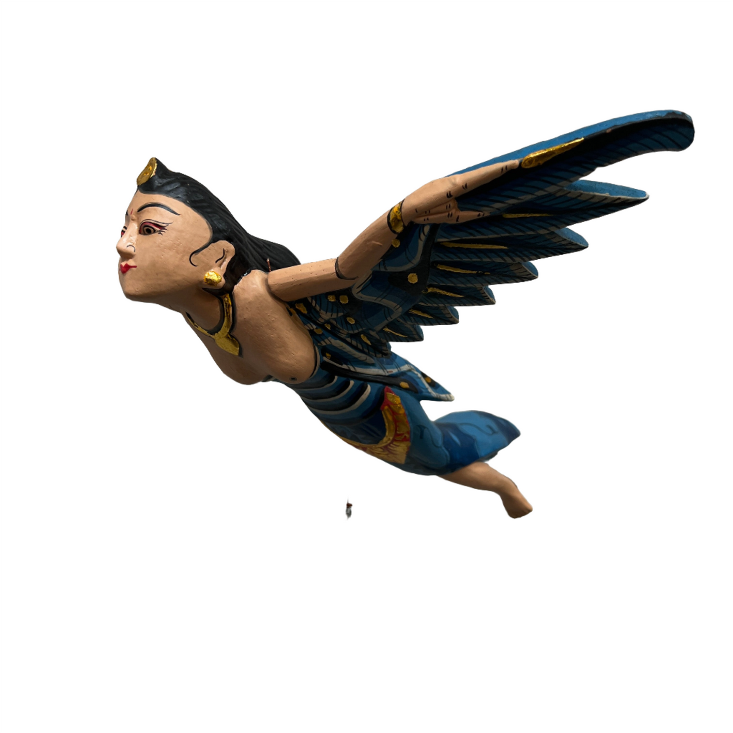 Hand Carved Flying Goddess Dewi Sri Spirit Chasers | 3 Colors