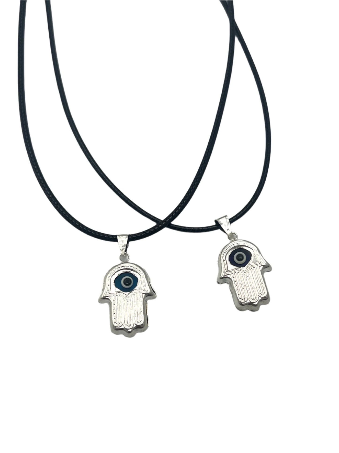 Silver Evil Eye Charm Necklaces