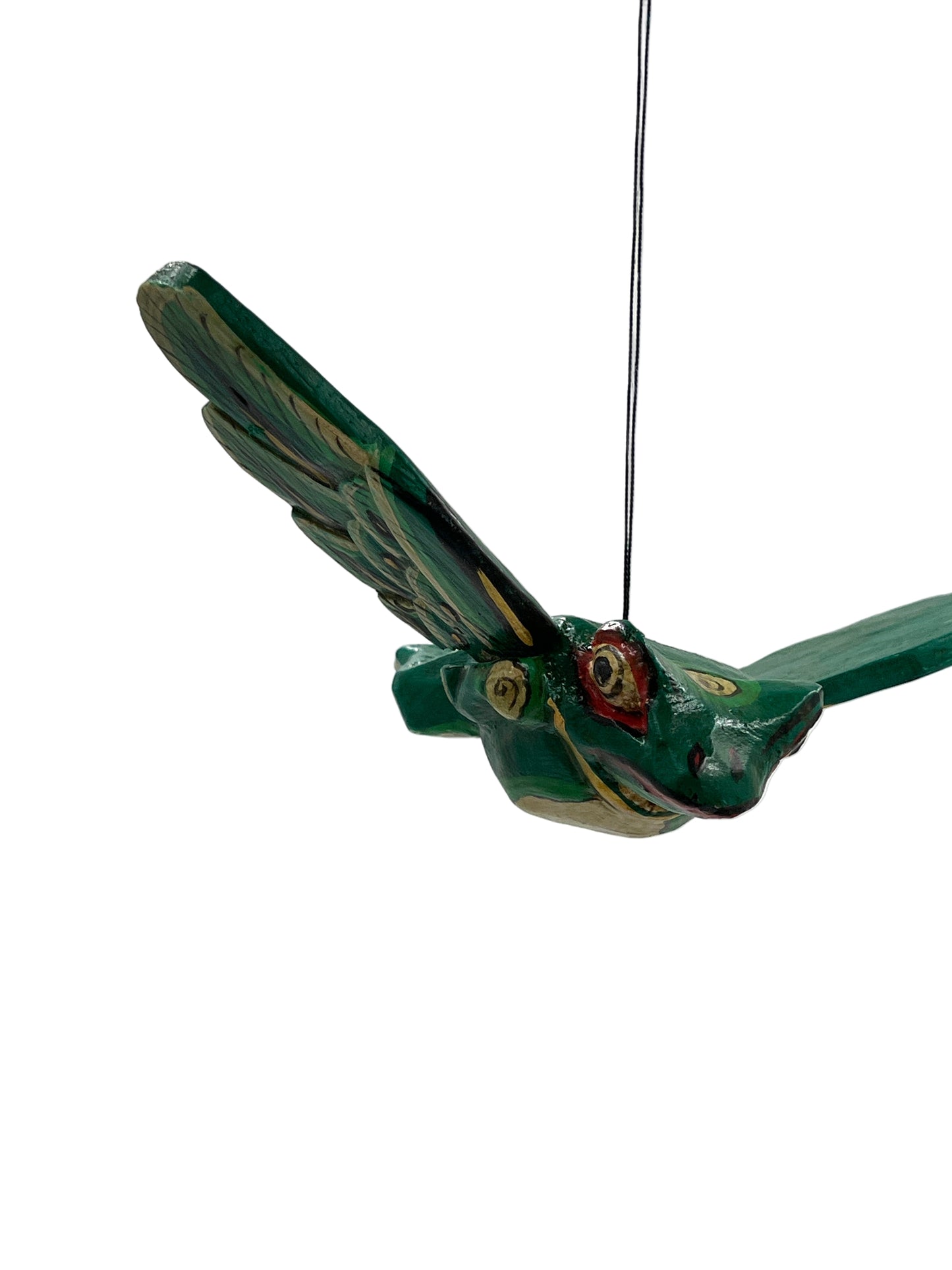 Hand Carved Flying Frog Spirit Chaser