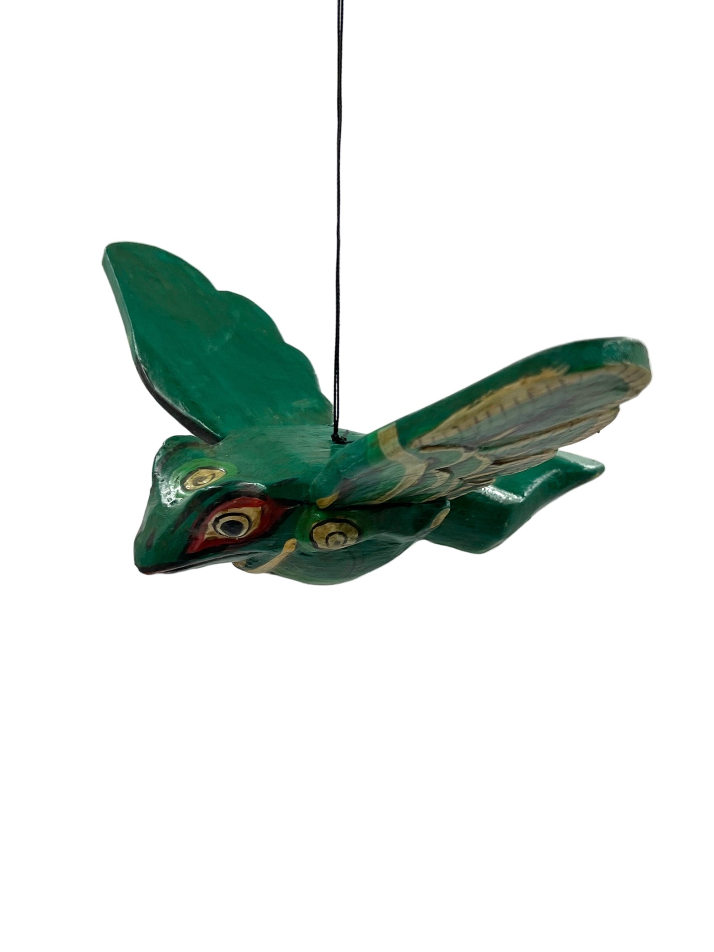 Hand Carved Flying Frog Spirit Chaser