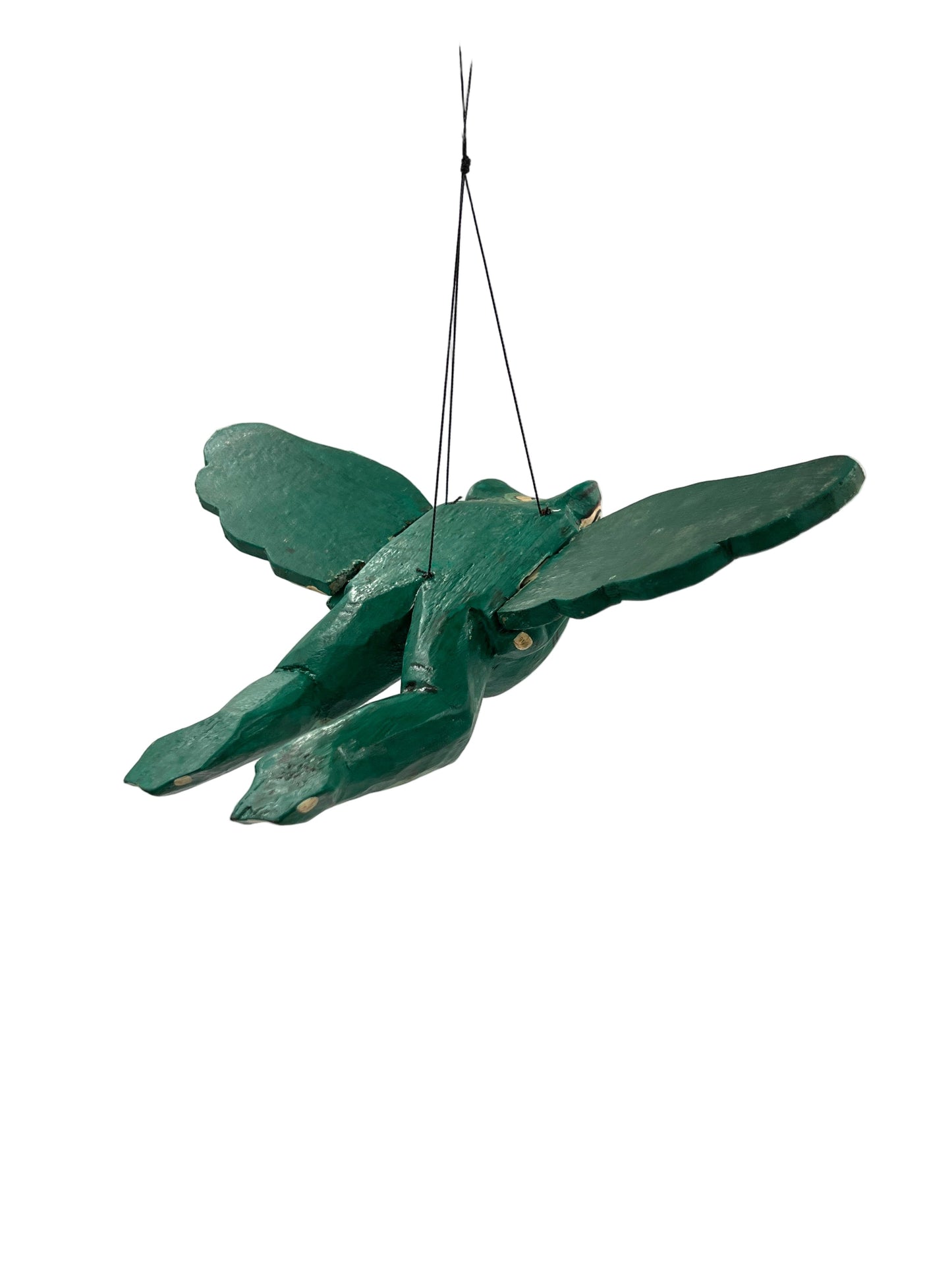 Hand Carved Flying Frog Spirit Chaser