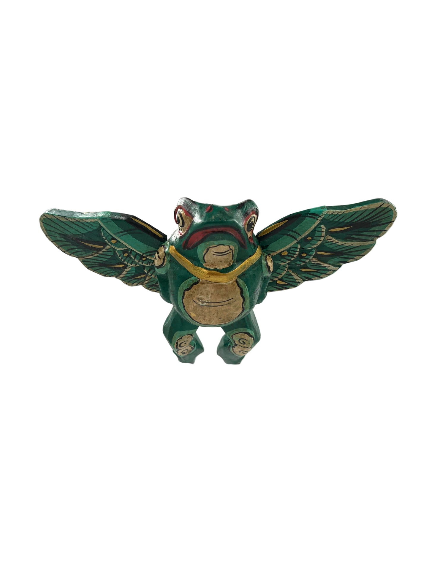 Hand Carved Flying Frog Spirit Chaser