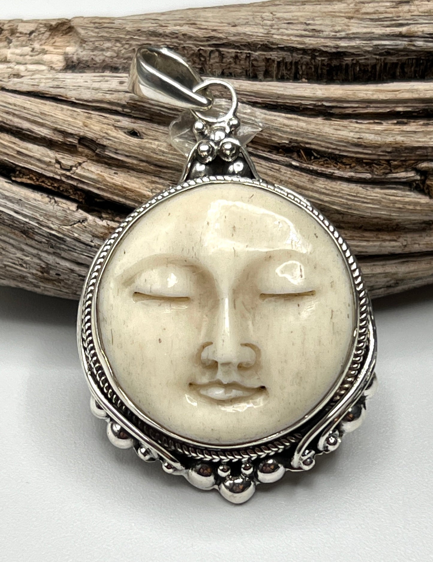 Round Face Bone Face Pendants