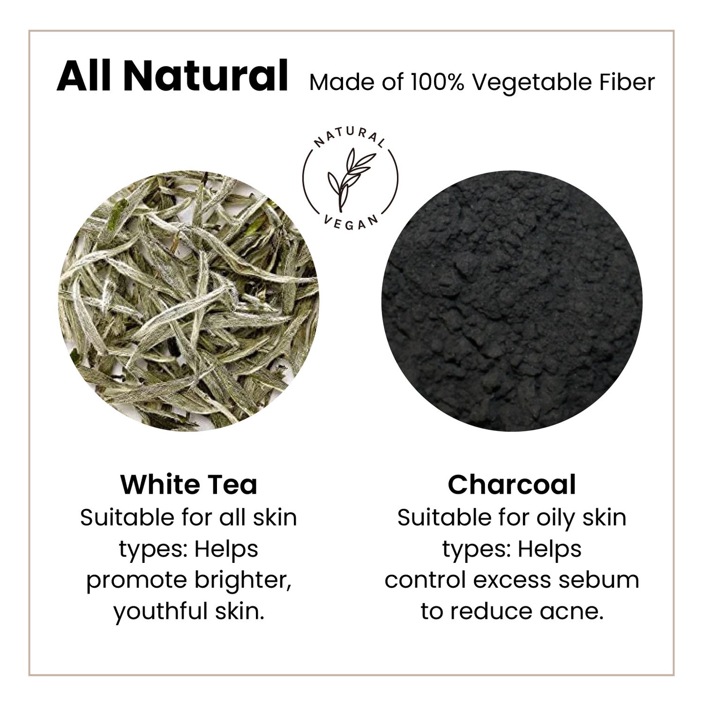 Charcoal & White Tea Konjac Sponge Pair