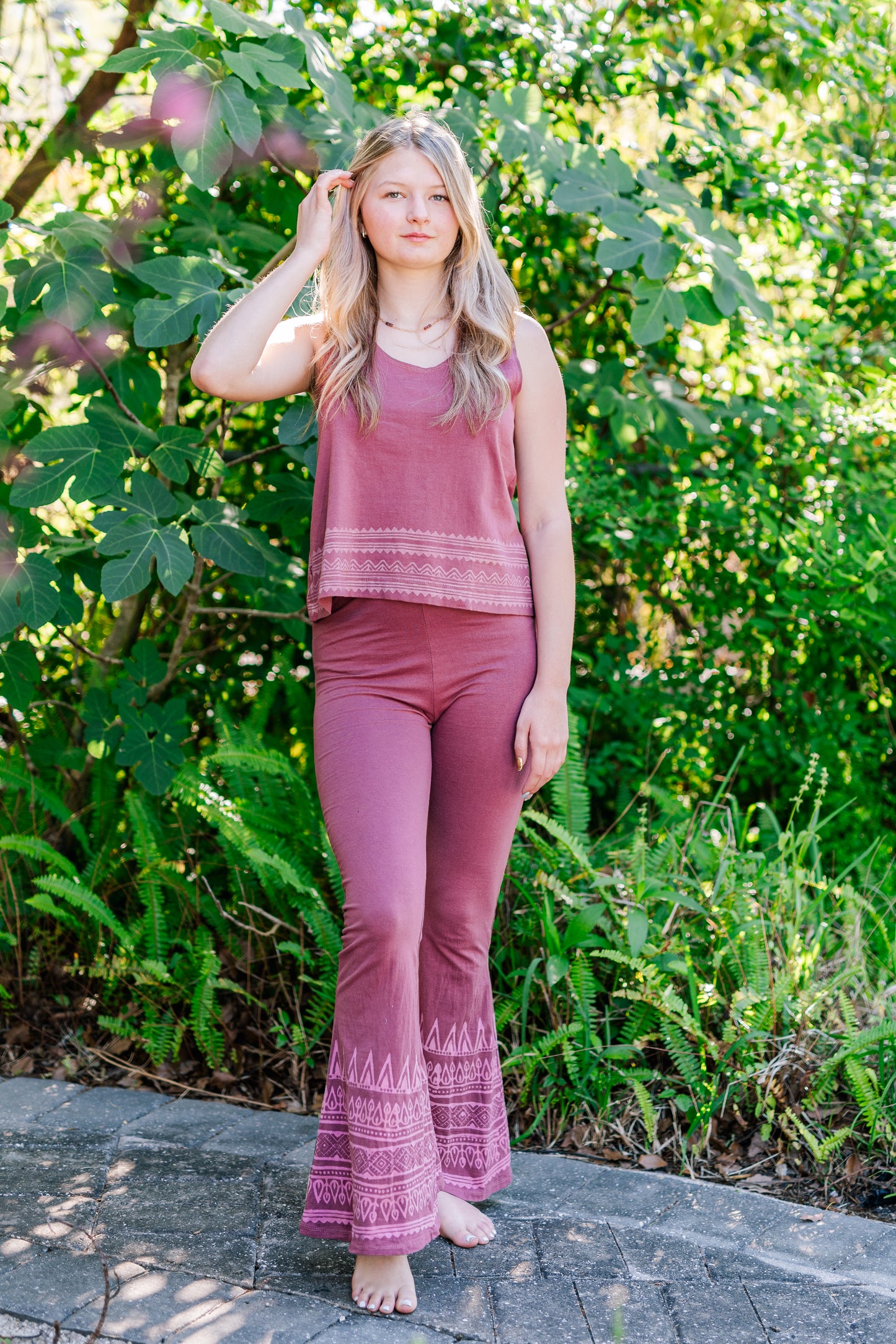 Block Print Pants