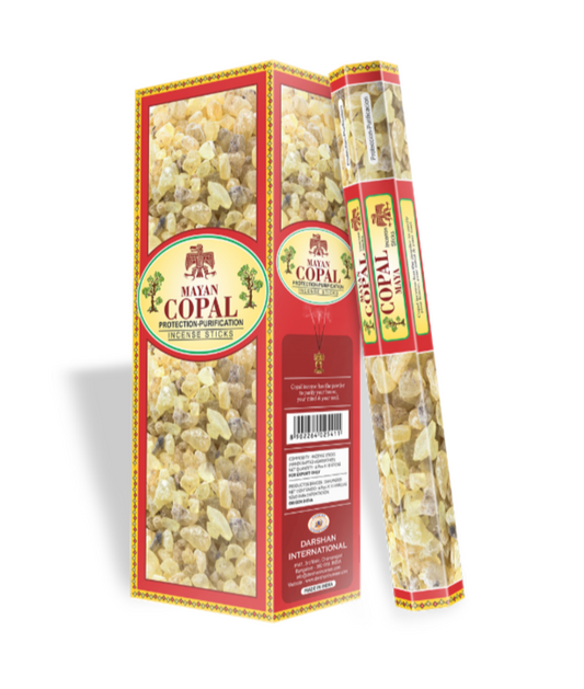 Darshan Mayan Copal Incense 20 Hex Pack