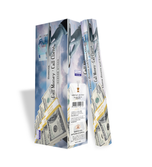 Darshan Call Money Incense 20 Hex Pack