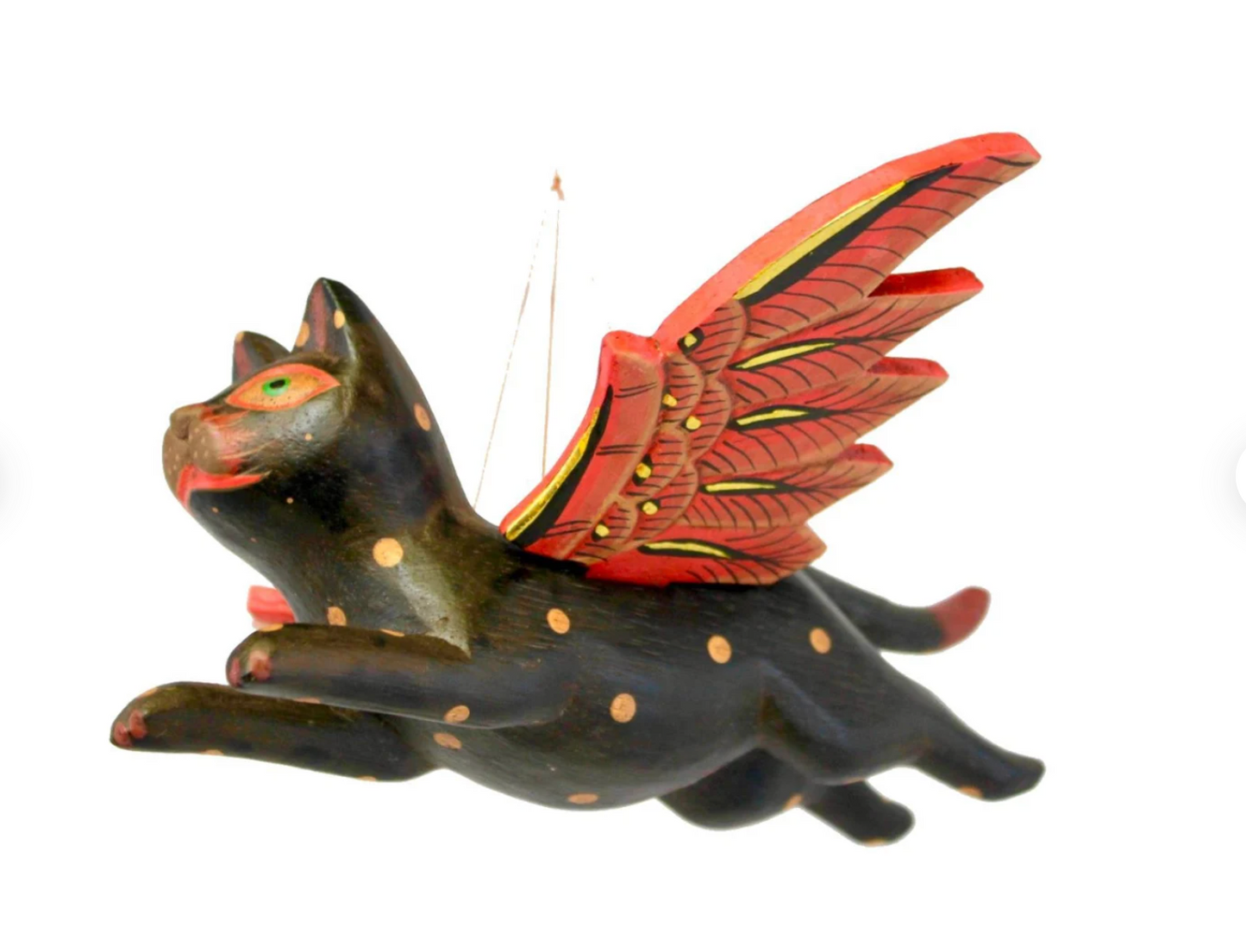 Flying Kitty Spirit Chaser Black & Tan Polka Dot