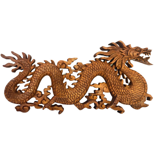 Walking Dragon Panel Carving