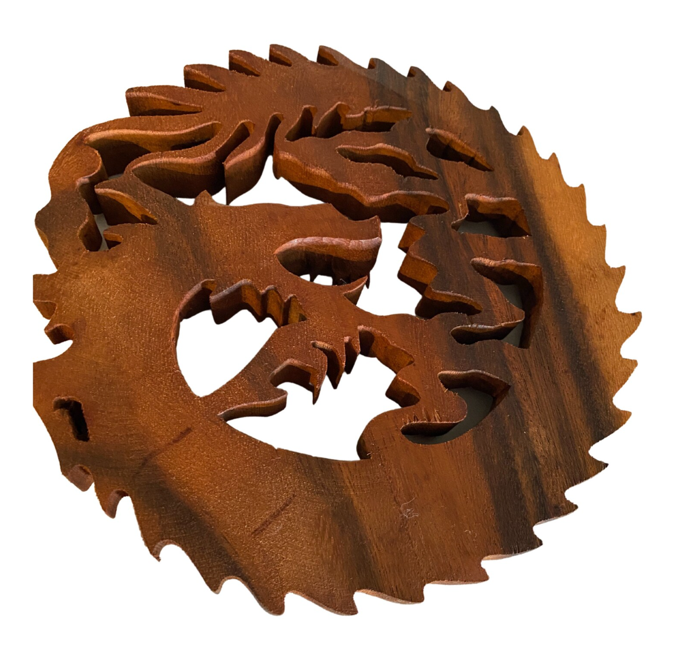 Dragon Curled Panel Carving