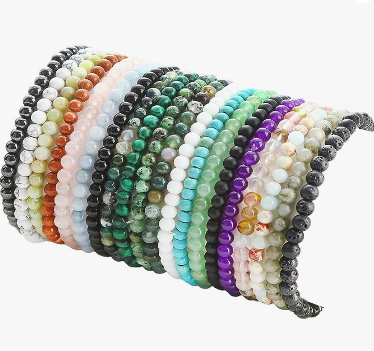 Stretchy Stone Bracelets 4mm
