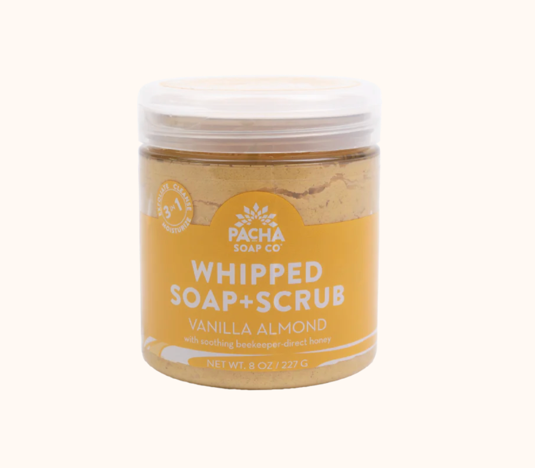 Pacha Vanilla Almond Whipped Soap + Scrub
