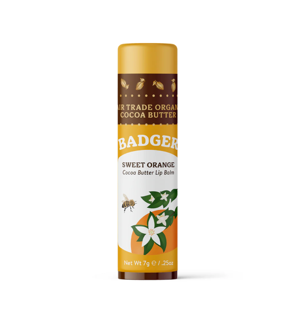 Badger Organic Lip Balm Sweet Orange