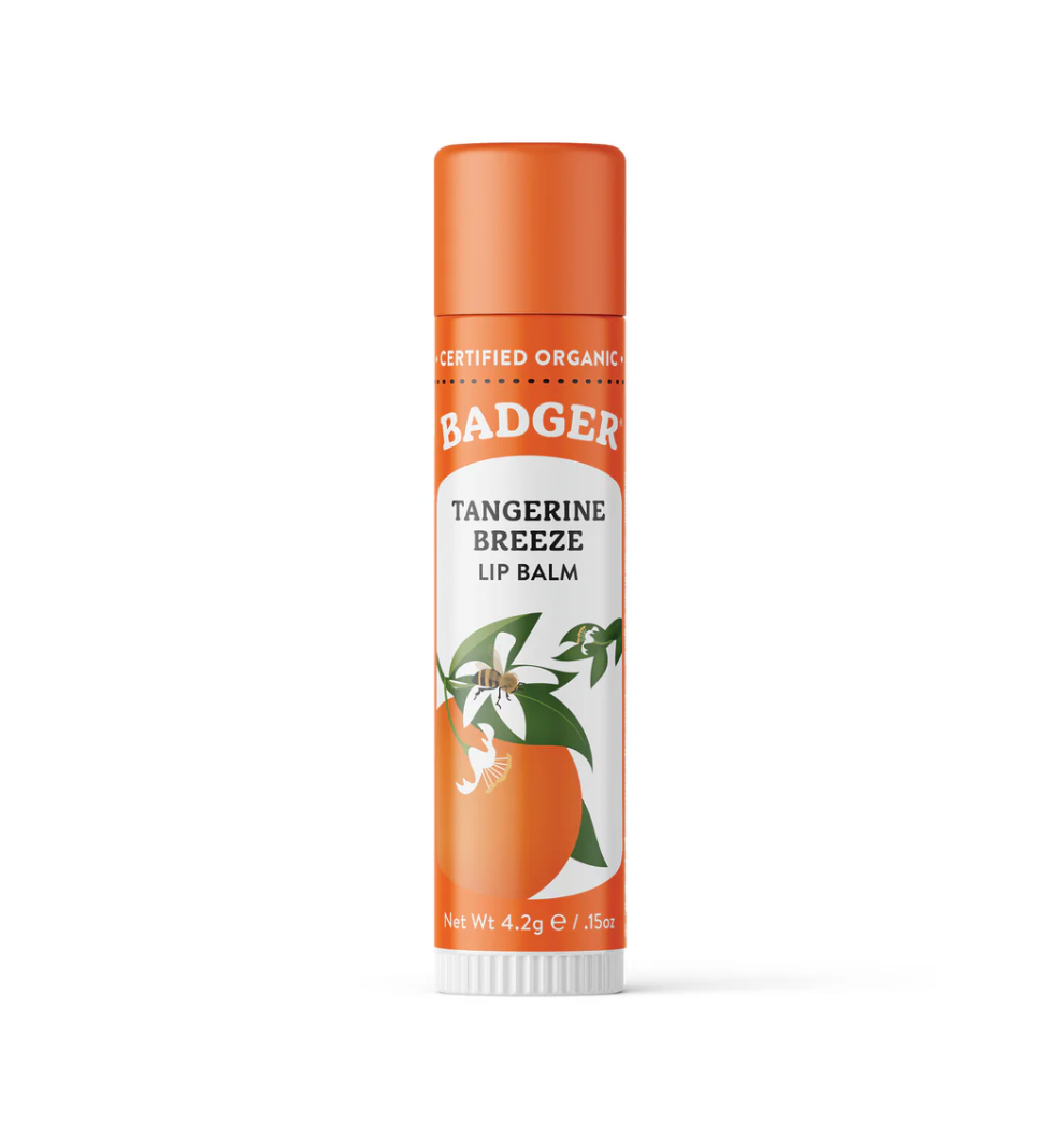 Badger Tangerine Breeze Lip Balm