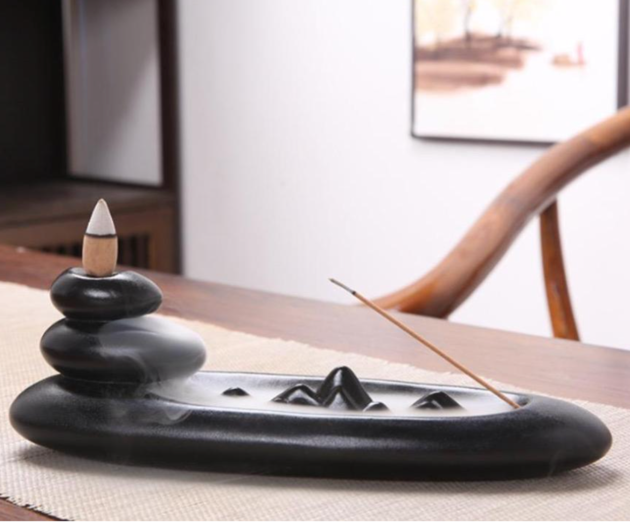 Waterfall Backflow Incense Cone & Stick Burner