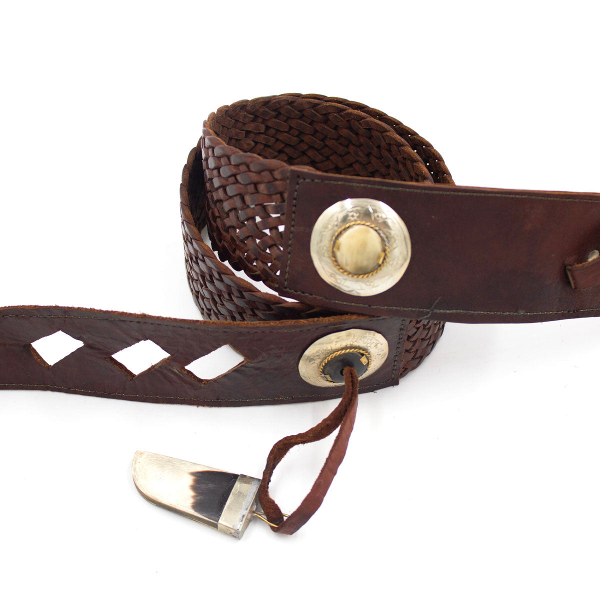 Shakira Belt with Horn Charm Closure | Moroccan Leathers
