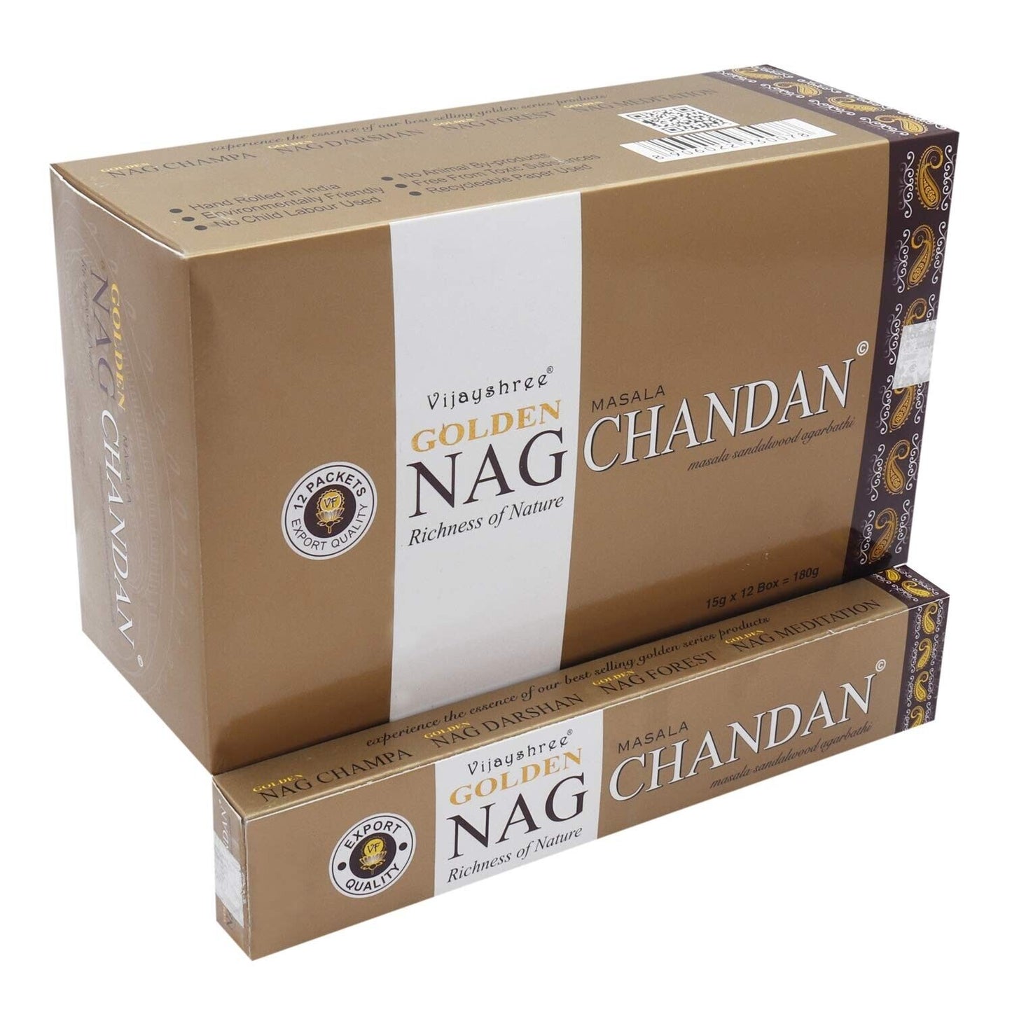Vijayshree Golden Nag Chandan Incense | 15 or 40 grams