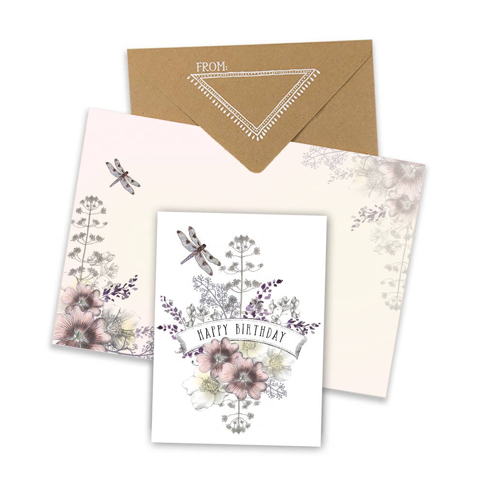 Mini Card - Dragonfly Birthday