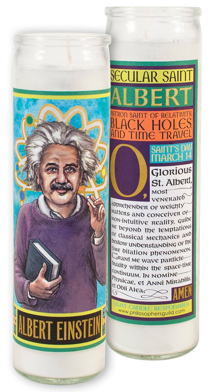 Einstein Secular Saint Candle