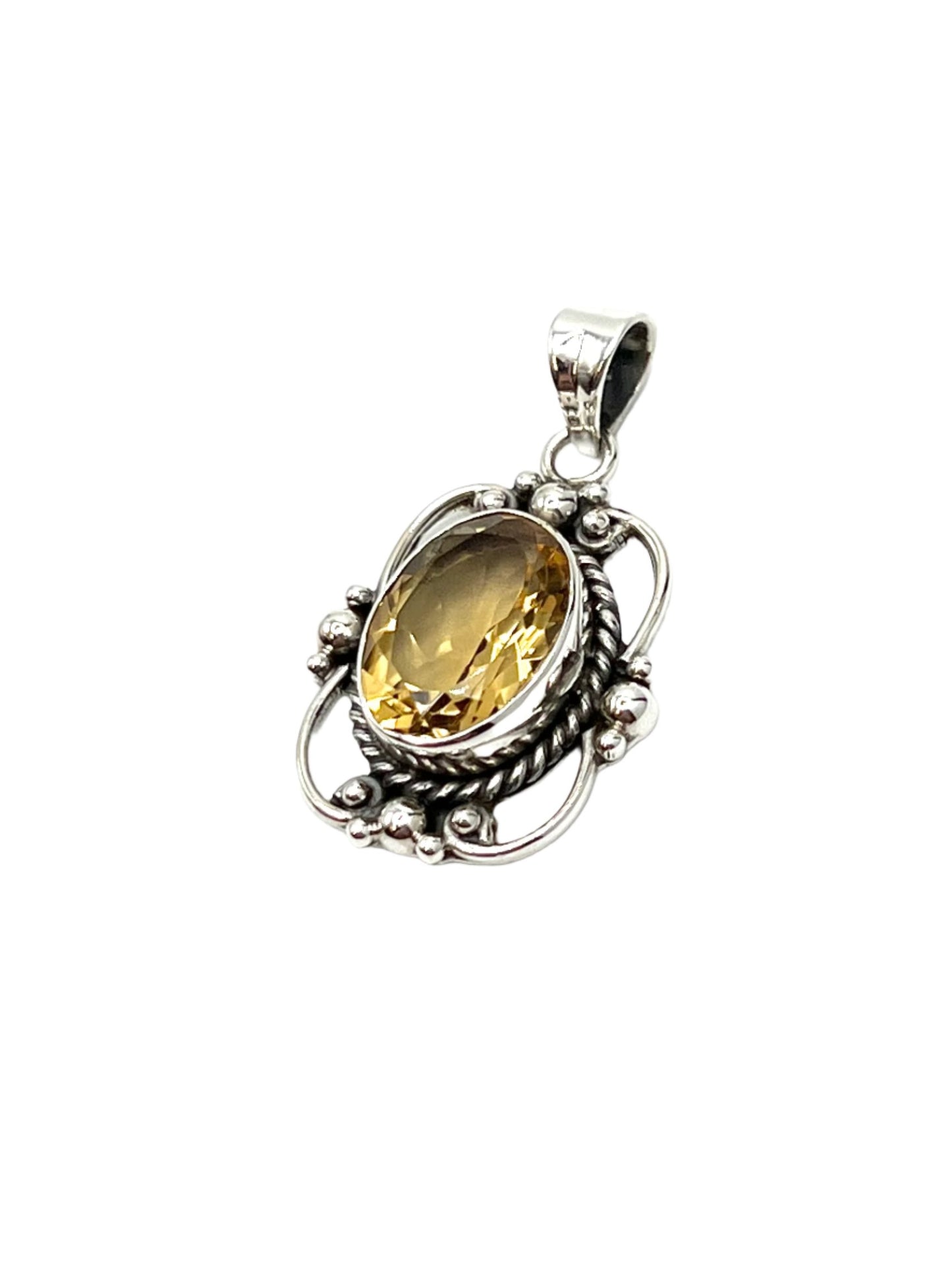 Sterling Silver Victorian Mirror Pendants