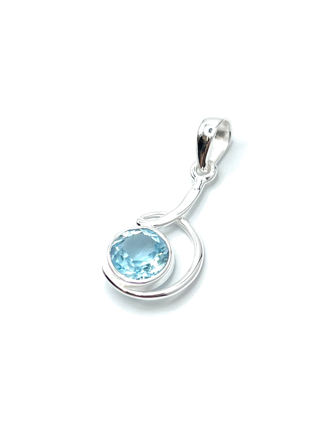 Circle Swirl Pendants Premium Stones