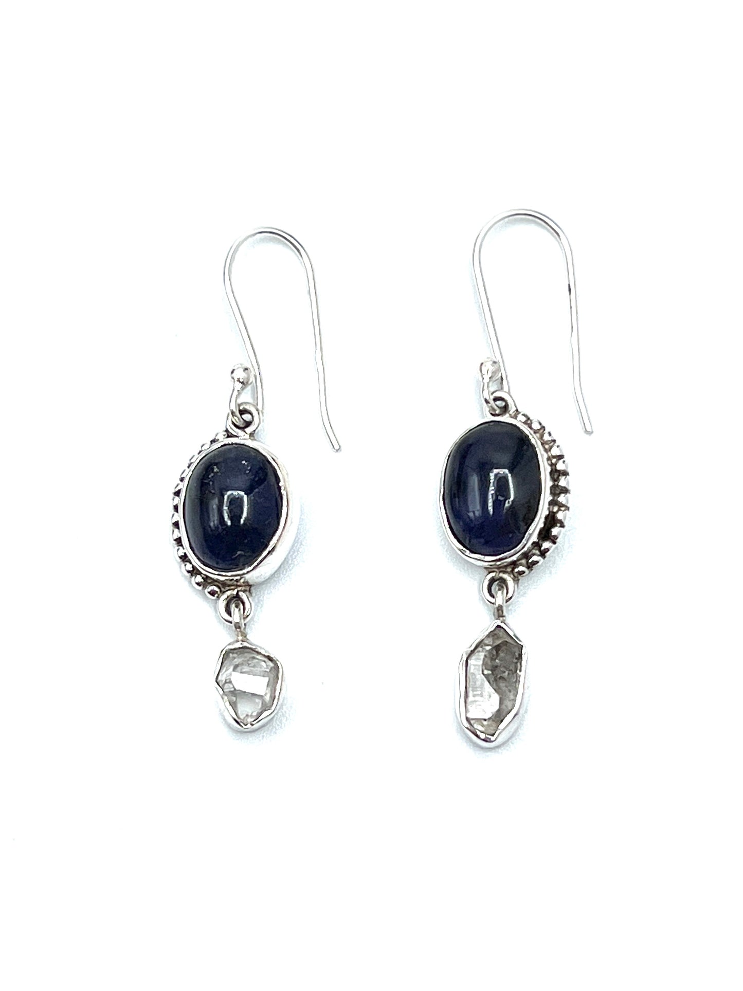 Bali Oval Herkimer Earrings