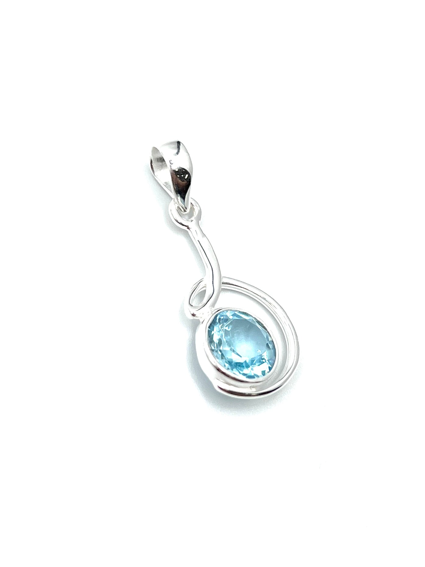 Circle Swirl Pendants Premium Stones