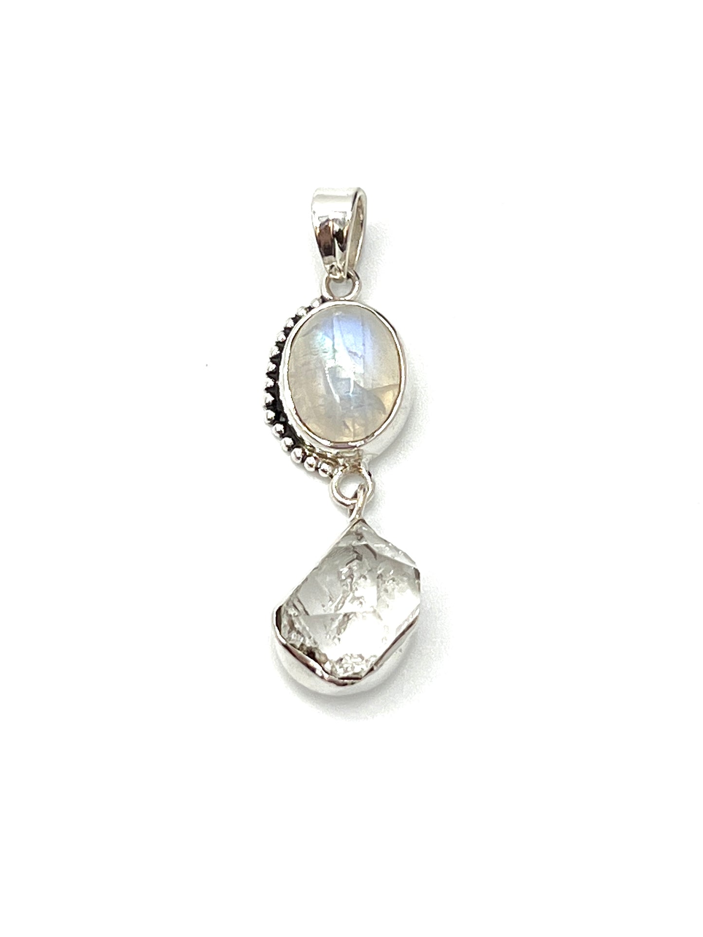 Bali Oval Herkimer Pendants