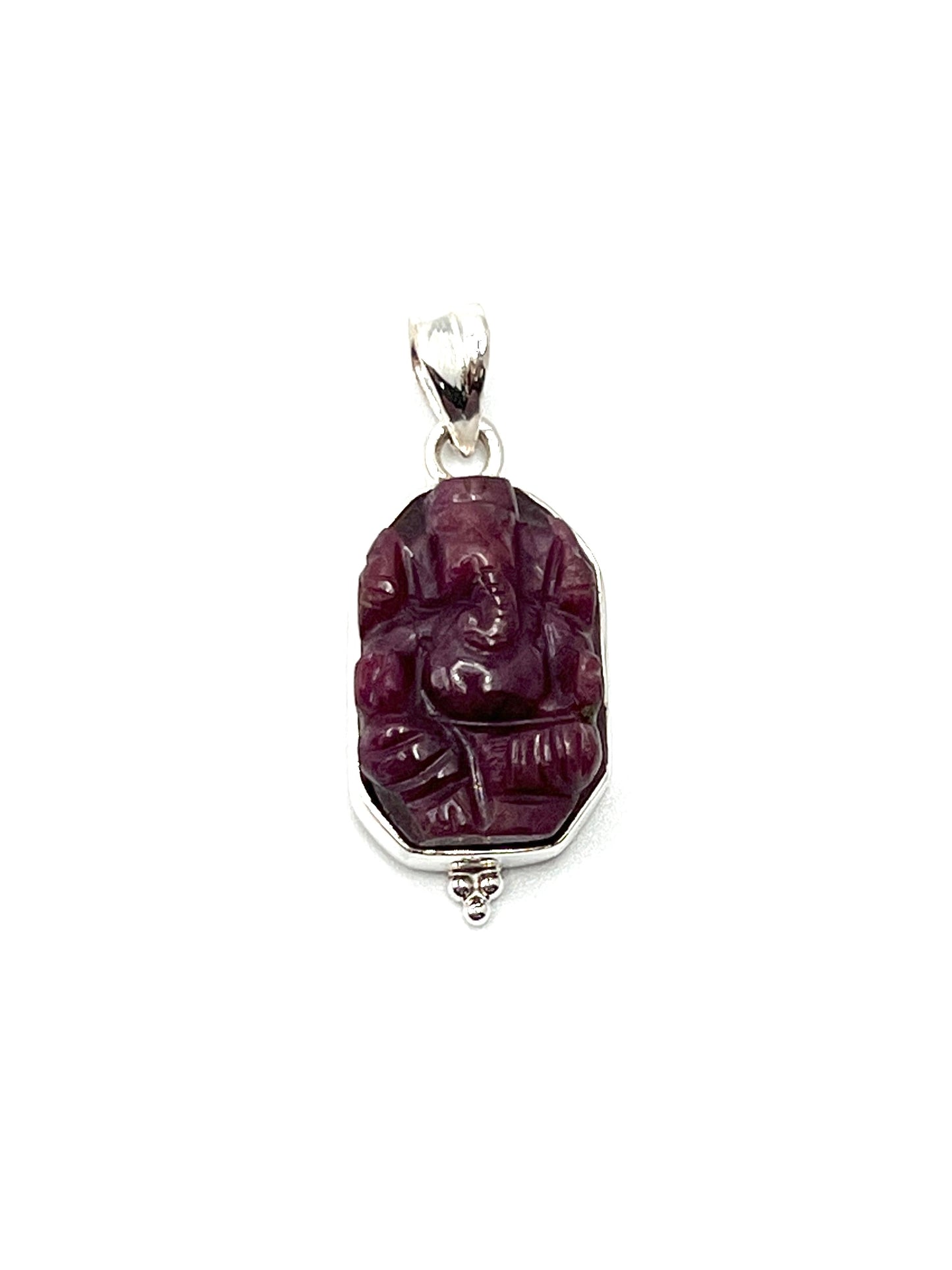 Ruby Ganesh Pendants
