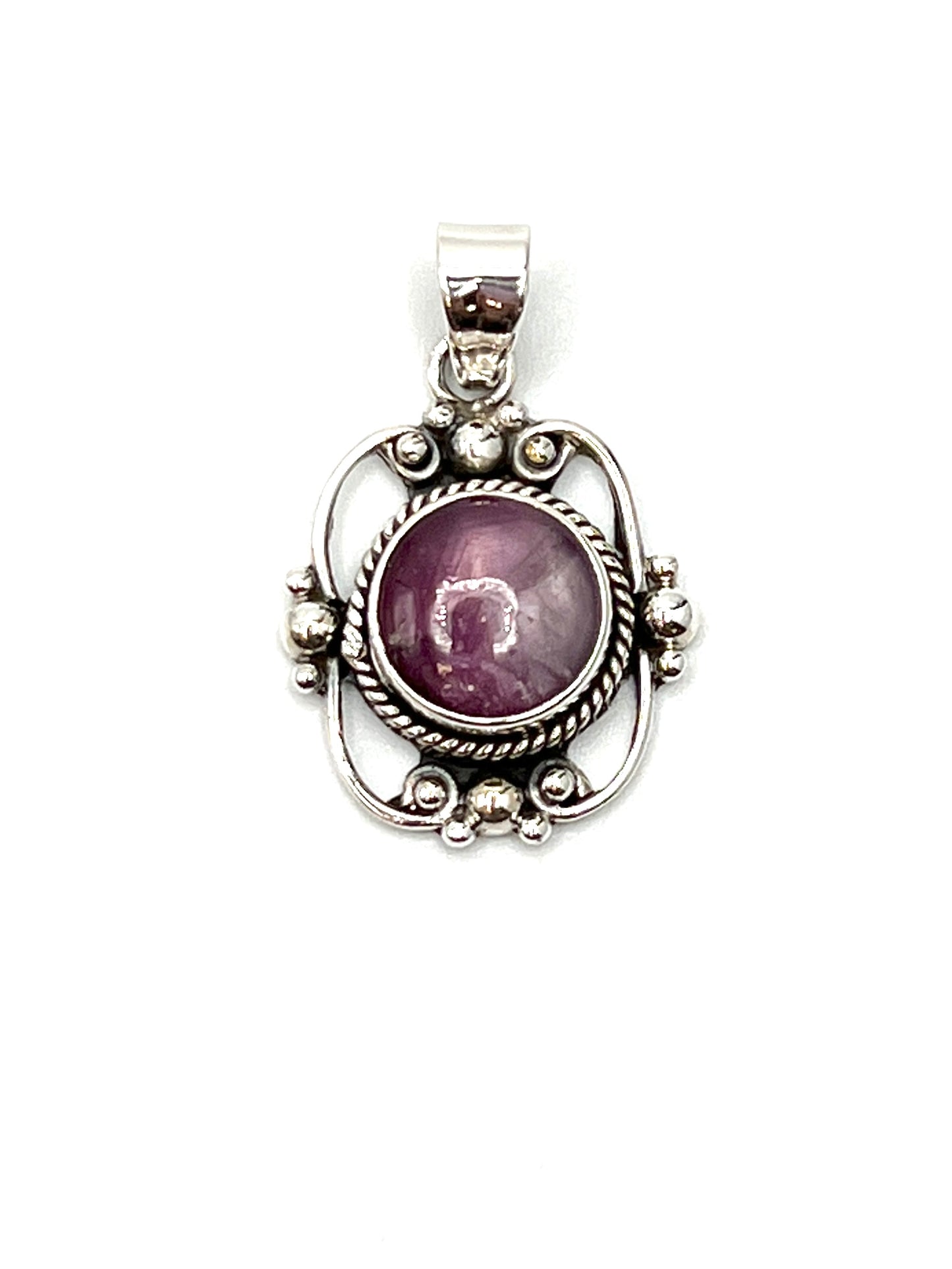 Sterling Silver Victorian Mirror Pendants Premium Stones
