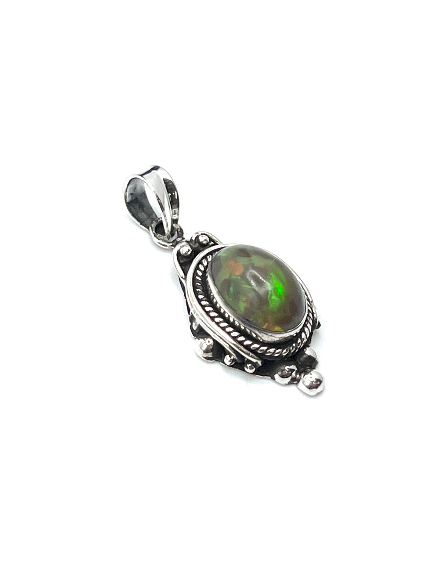 Bali Ball Point Opal Pendants