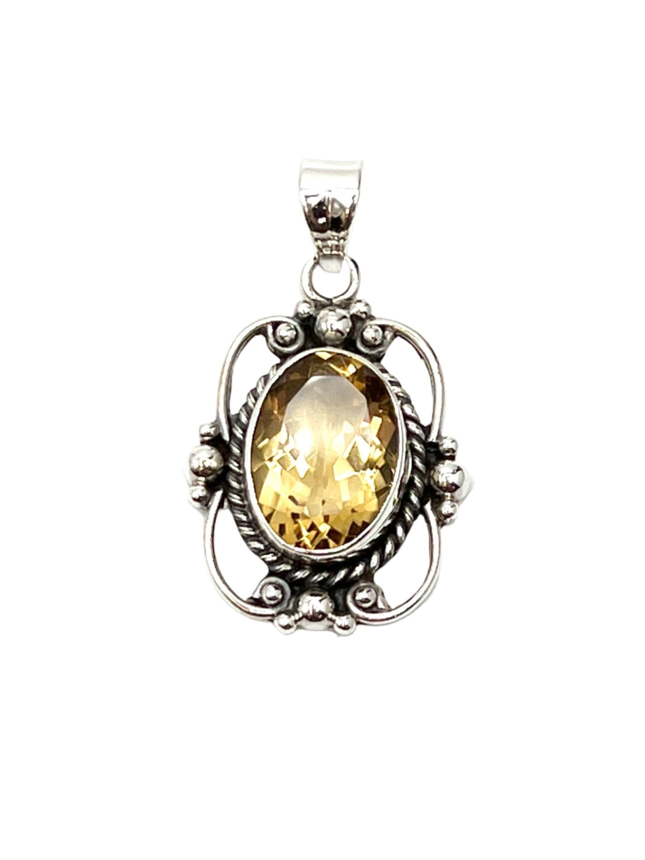 Sterling Silver Victorian Mirror Pendants