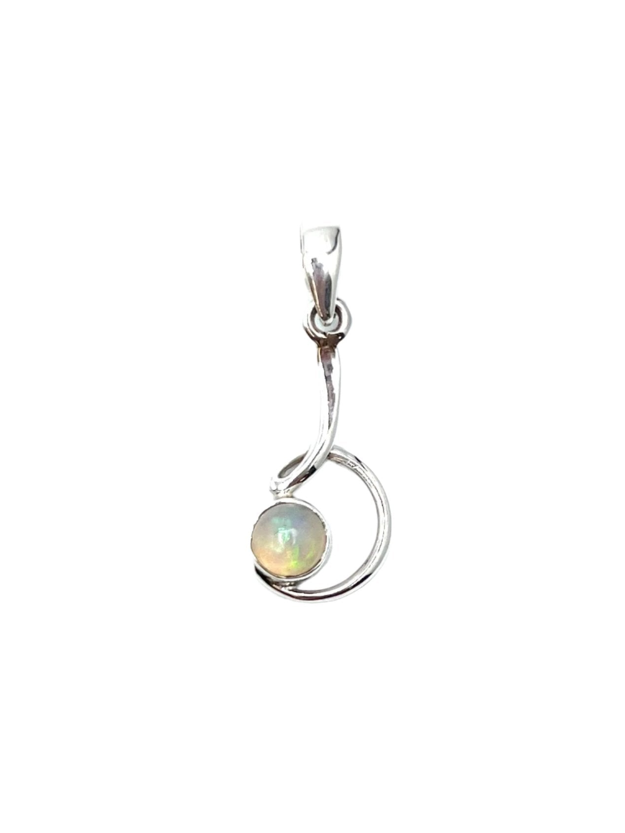 Circle Swirl Pendants Premium Stones