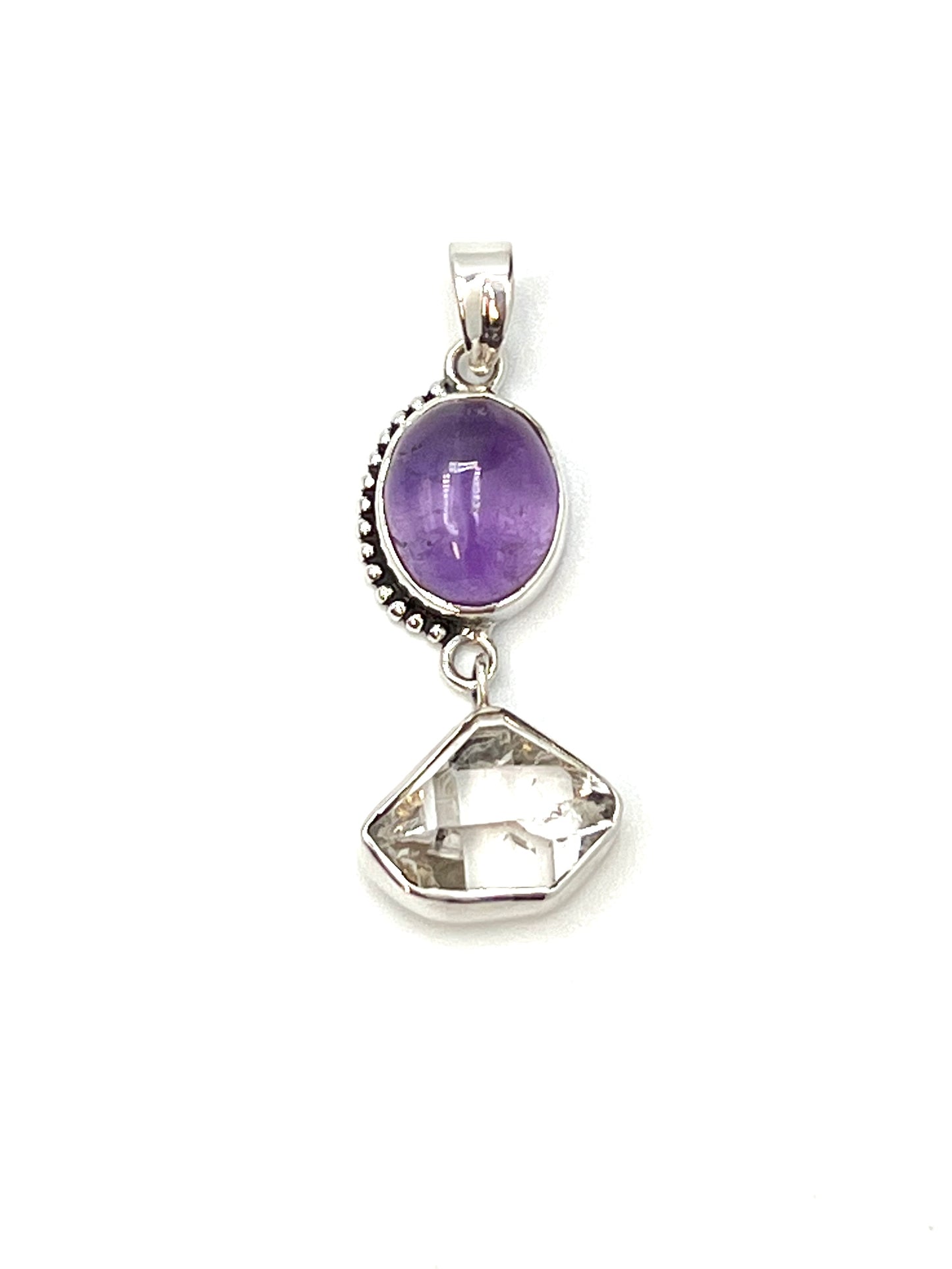 Bali Oval Herkimer Pendants