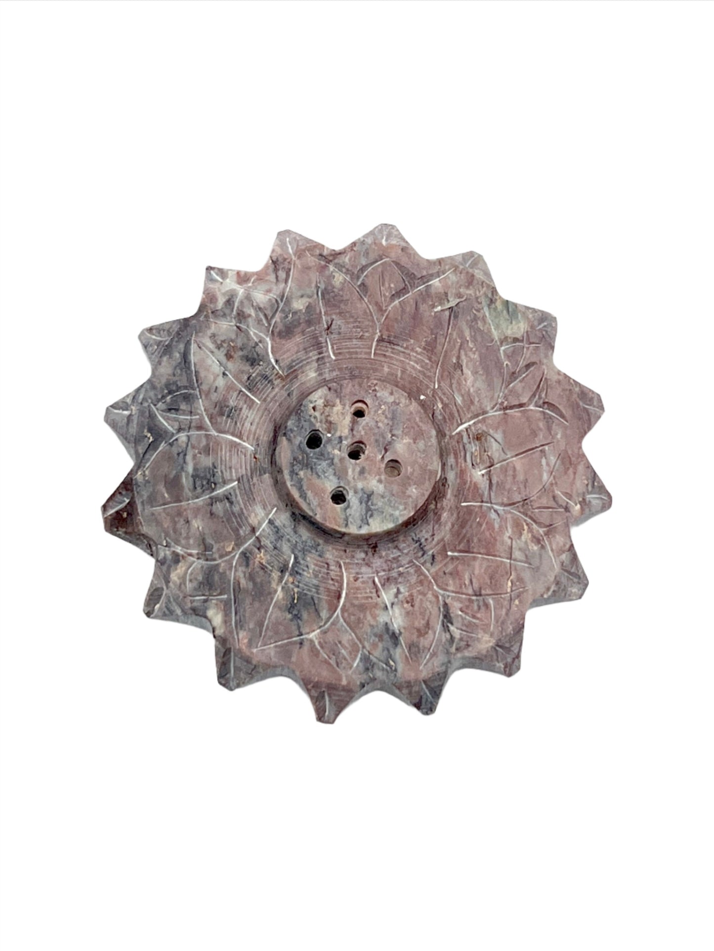 Lotus Soapstone Incense Burner