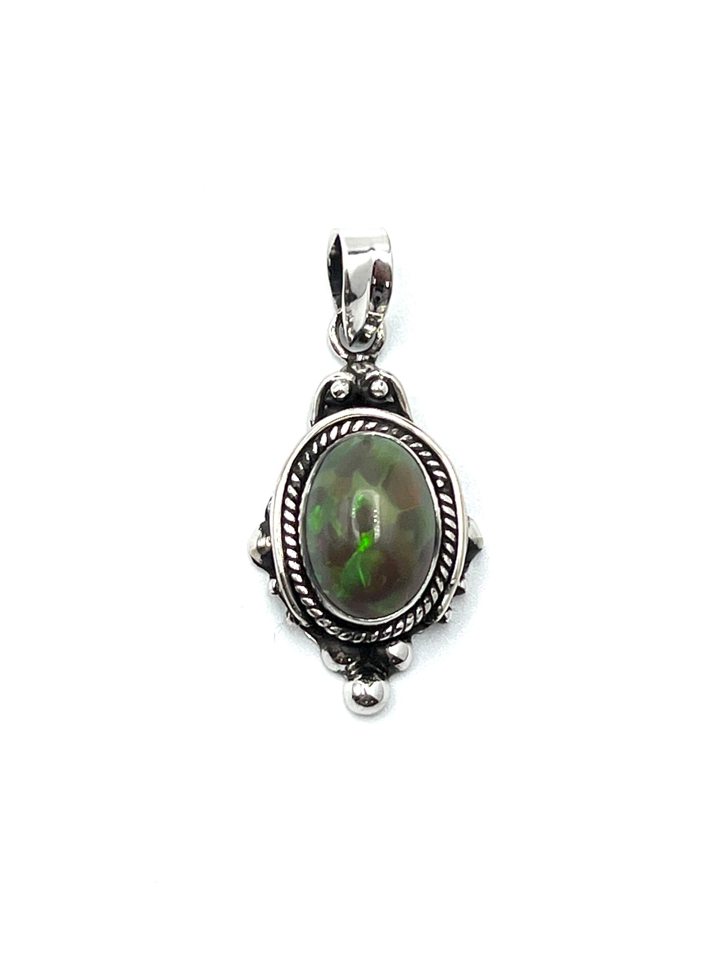 Bali Ball Point Opal Pendants