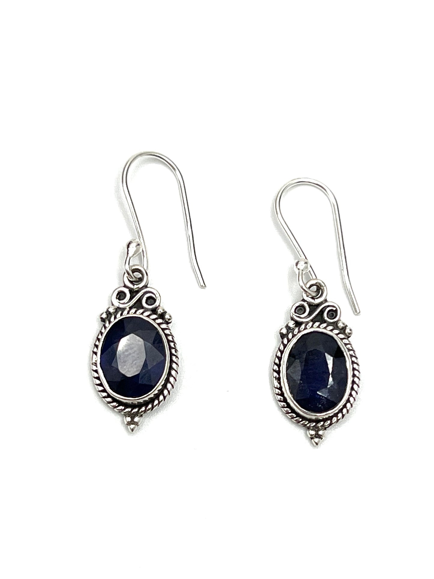 Bali Oval Gemtone Earrings