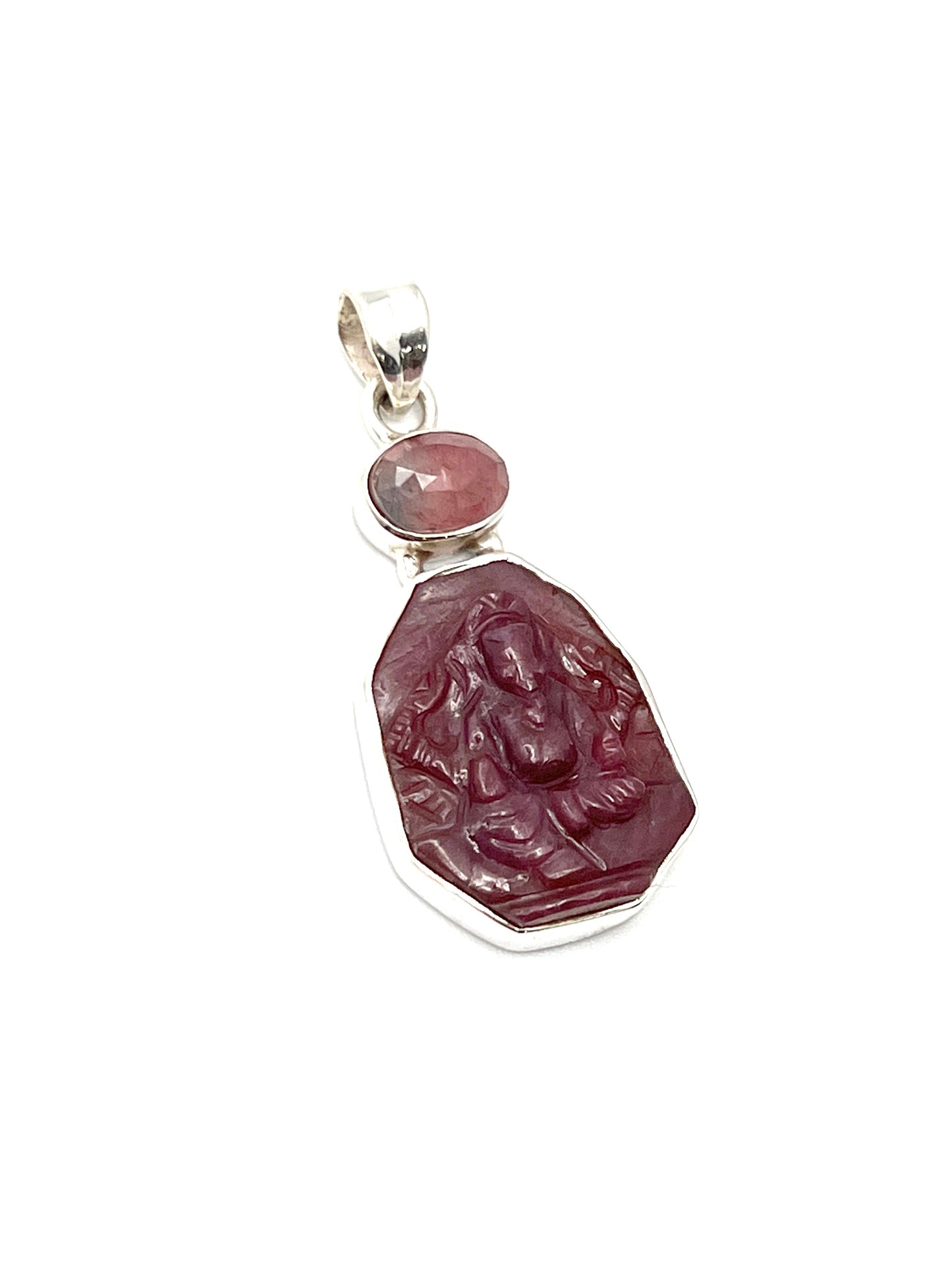 Ruby Ganesh Pendants
