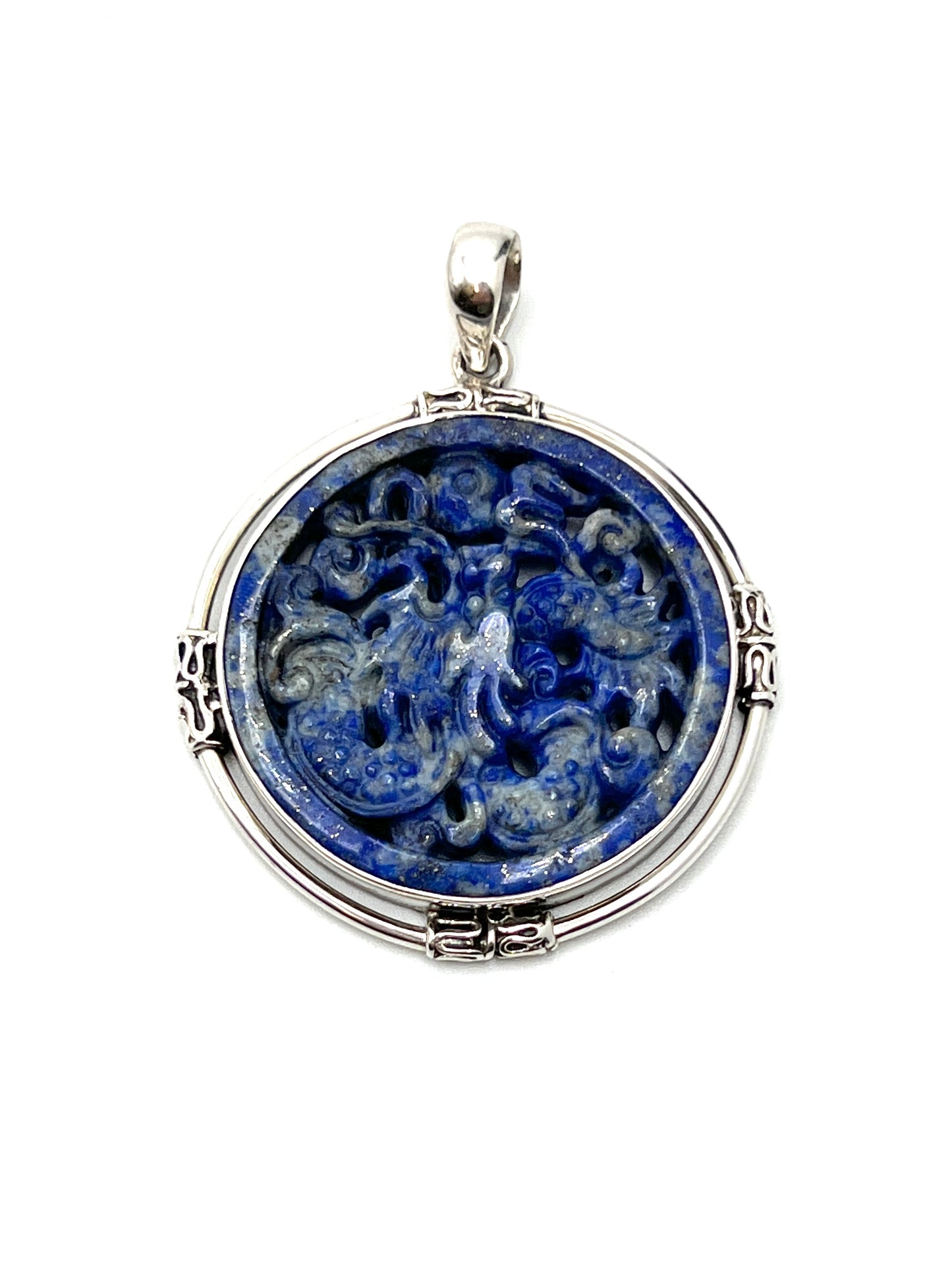 Lapis Lazuli Dragon Pendant