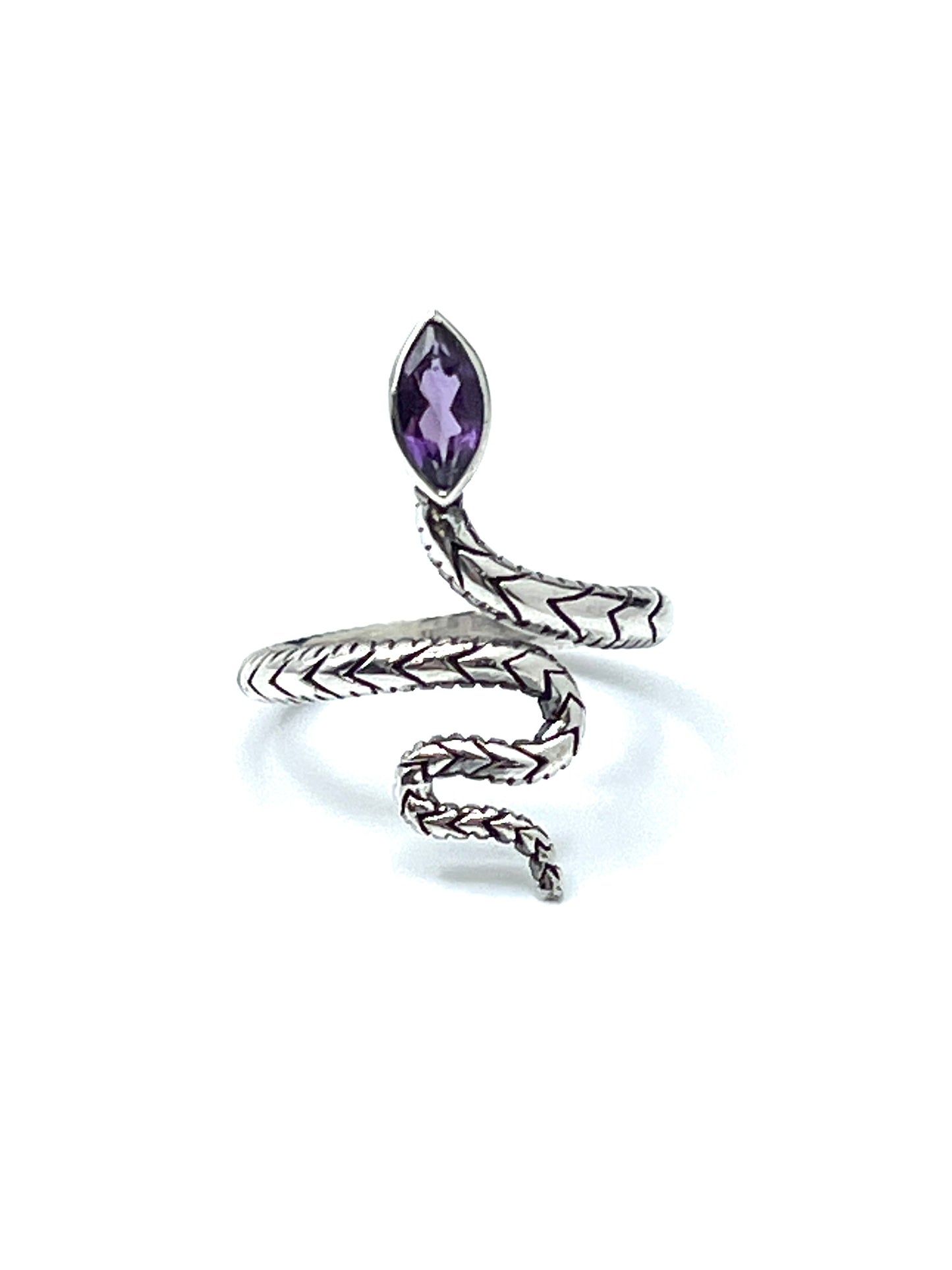 Gemstone Snake Rings