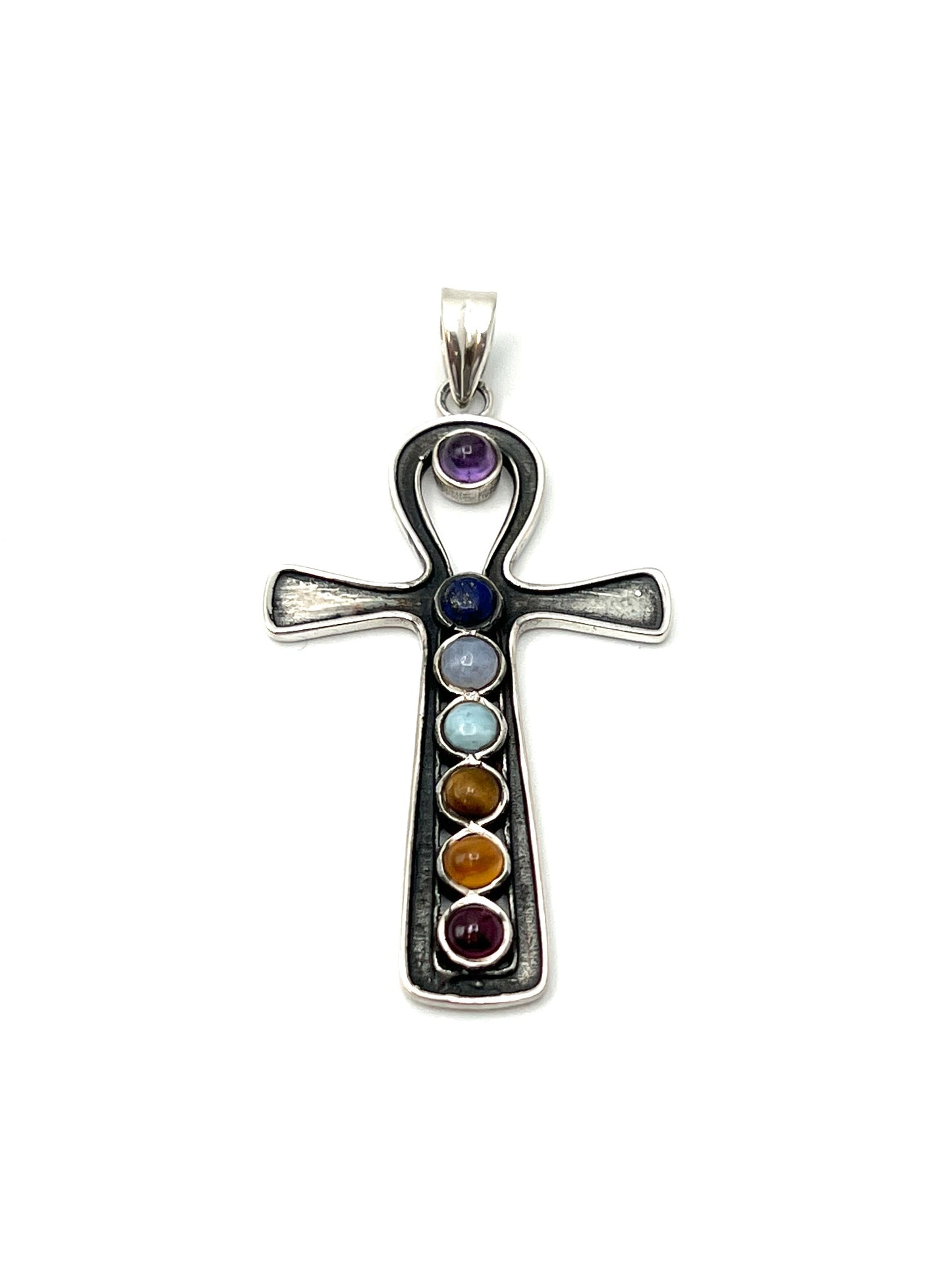 Chakra Ankh Pendants